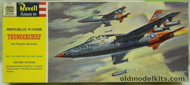 Revell 1/75 F-105B Thunderchief Jet Fighter-Bomber - Master Modeler Club Issue, H166-98 plastic model kit